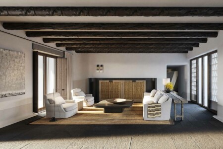 Rendering Artemis Villa Living Room Entrance